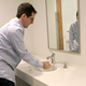 Illustration for article titled Guy Washing Hands For Full 5 Seconds Like He’s Going Into Surgery